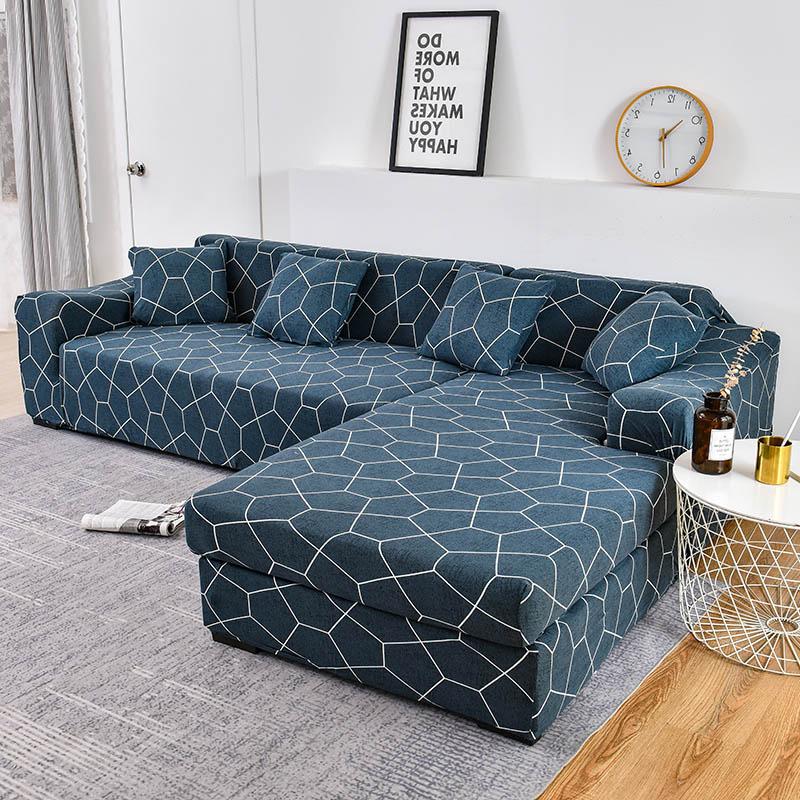 Please Order 2Pieces If Is L-shaped Corner Chaise Longue Sofa Cubre Sofa Elastic Couch Cover Stretch Sofa Covers for Living Room