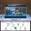 2026 Desktop-Aquarium mit LED All-in-One Landschaftssystem Kompakter Ökologischer Fischbehälter für Büro Kleine Kreative Goldfischschale