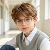 Versatile Anti-Blue Light Star Pattern Glasses for Kids – Ultra-Light, Full Frame, Comfortable