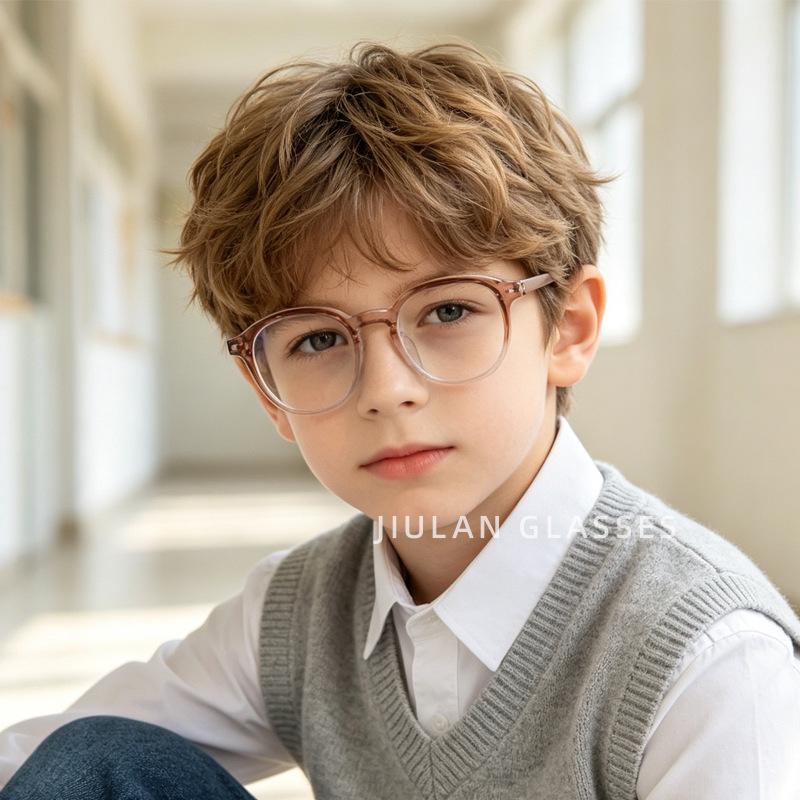Versatile Anti-Blue Light Star Pattern Glasses for Kids – Ultra-Light, Full Frame, Comfortable