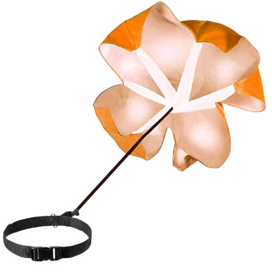 Widerstandsfallschirm, verstellbarer Bund, verschleißfest, gute Zähigkeit, wiederverwendbar, tragbar, Laufgeschwindigkeitstraining, Beschleunigungstraining, Fitness