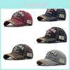 Cappellino da Baseball Unisex in Cotone con Scritta Ricamata e Visiera Vintage per Protezione Solare all'Aperto