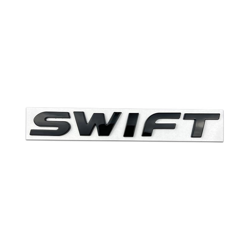 3D Badge Steering Wheel Sticker Car Front Emblem Rear Trunk Logo For SUZUKI Swift Metal Alloy Modified Letter Decoration