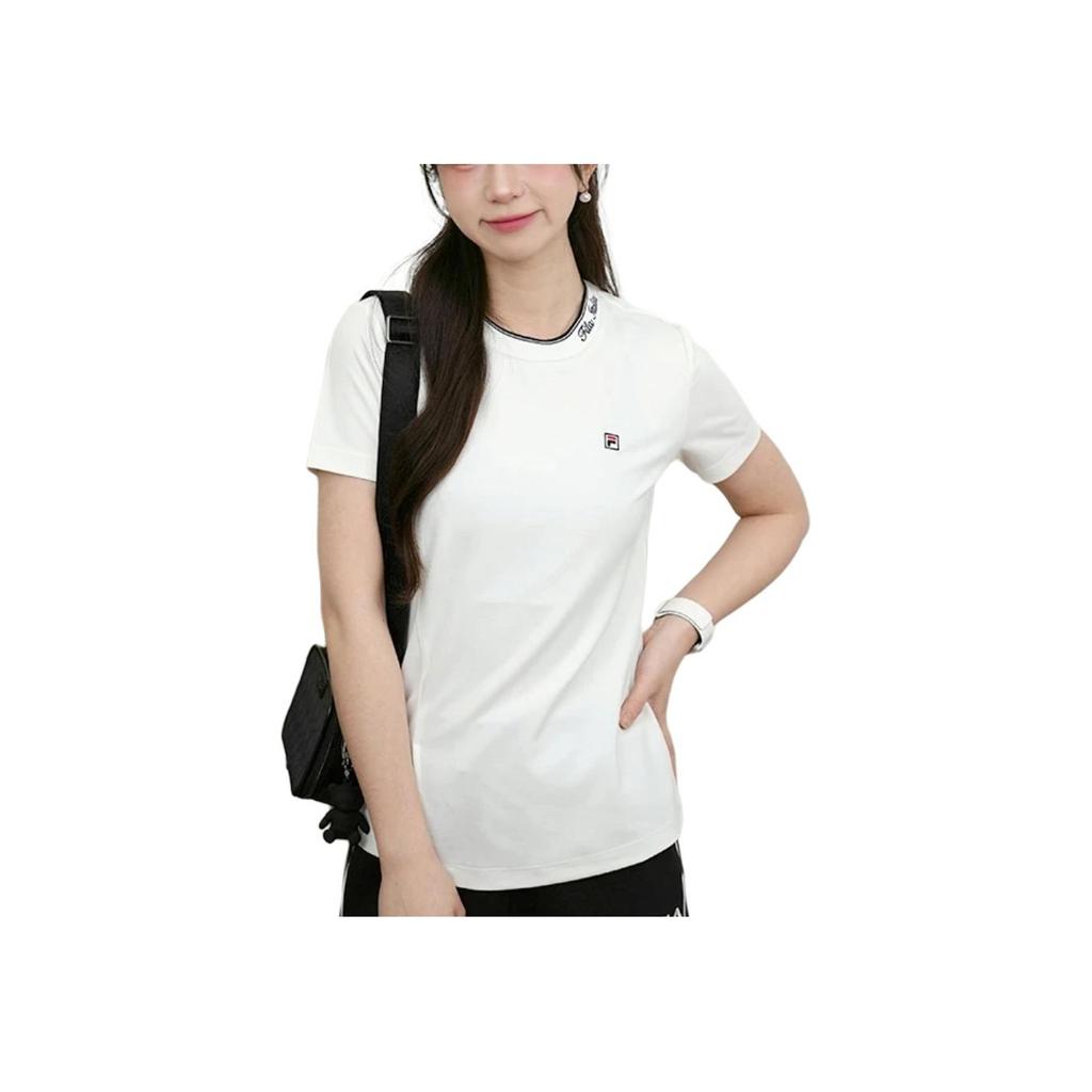 New FILA HERITAGE T Shirt Women's Cloud White F51W528101FWT