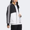 Adidas Neo Essential Woven Jacket With Spliced Design And Brand Logo Print Women Jackets Black White HM2007