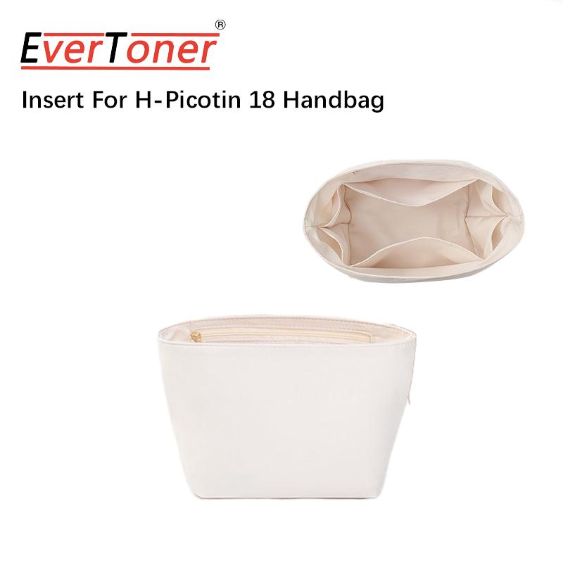 

EverToner Travel Makeup polyester Inner Liner bag Support Shaper For H-Picotin Lock 18/22 Bag Purse Organizer Accessories