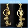 Dinosaur Keychain Metal Pendant With Electroplated Finish For Fashion Accessories