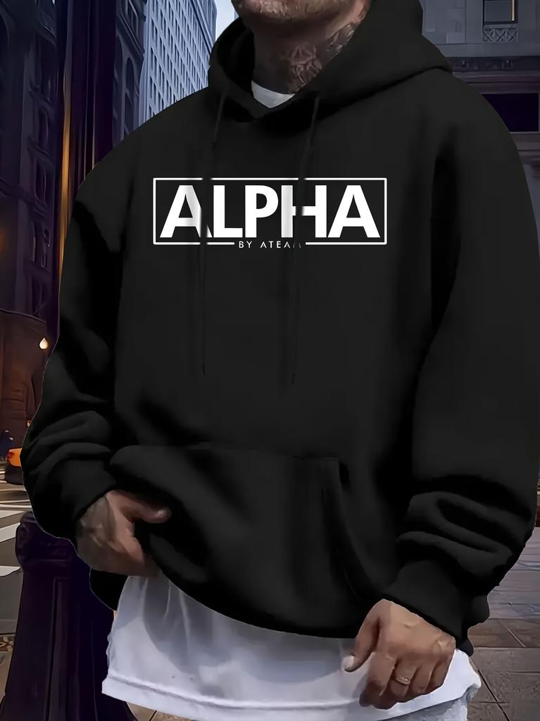 Casual Print Fleece Hoodie Sweatshirt Is Suitable for Autumn And Winter.