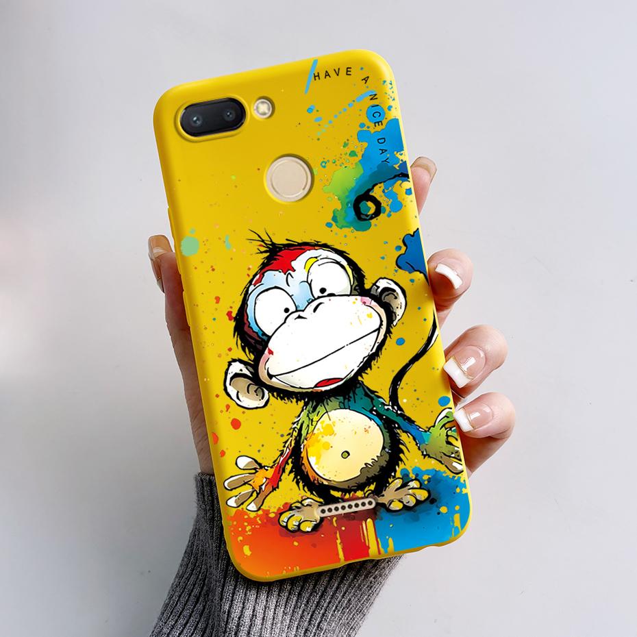 For Xiaomi Redmi 6 Case Redmi 6A Cute Cartoon Frog Back Cover Silicone Soft Phone Case For Xiaomi Redmi 6 6A Redmi6 Coque Bumper