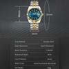 VA VA VOOM Herren Luxus Quarz Uhr Business Edelstahl Uhr mit Tag und Datum Anzeige Lässige Wasserdichte Uhren mit Werkzeug und Etui