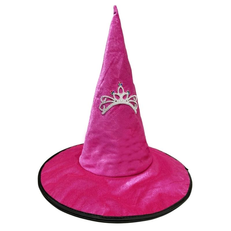 1Pc Halloween Wizard Hat Funny Witch Hat Witch Caps Wizard Costume Accessories for Carnivals Masquerade Party Cosplay