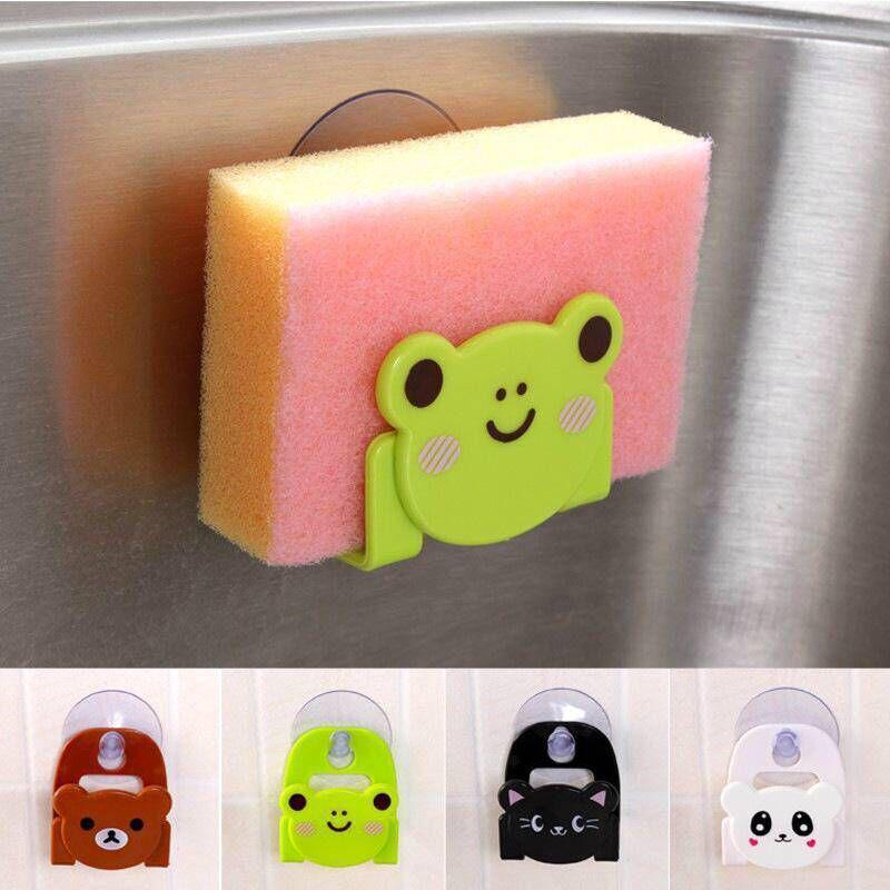 Mehrzweck-Badezimmerschwamm- & Ablagerungsgestell mit Haken