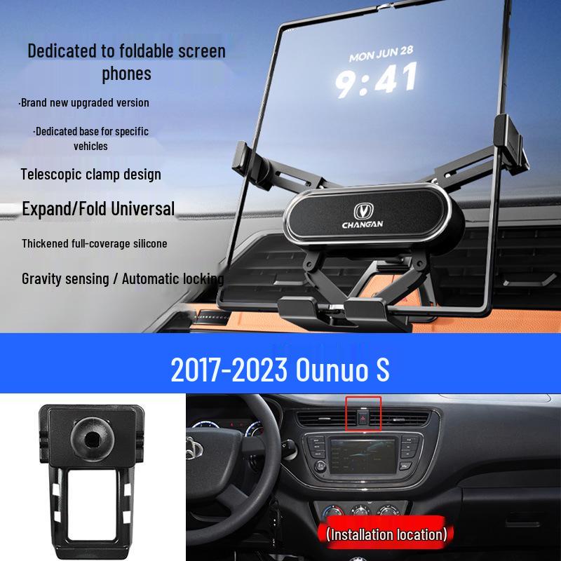 Foldable Mobile Phone Holder for Changan Eado/Deep Blue/Ounuo/CS55/Benben/CS75/Coser/Oshan Vehicles