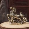 Bronze Horse Desktop Decoration Living Room Tea Table Sculpture Metal Craft Home Decorations Chinese Zodiac Horse Statue