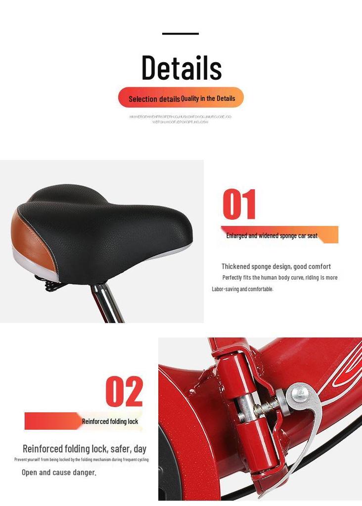 Foldable Lightweight Adult Tricycle with Vegetable Basket for Elderly, Ideal for Leisure Commuting, Men, Women, and Middle-Aged Adults.