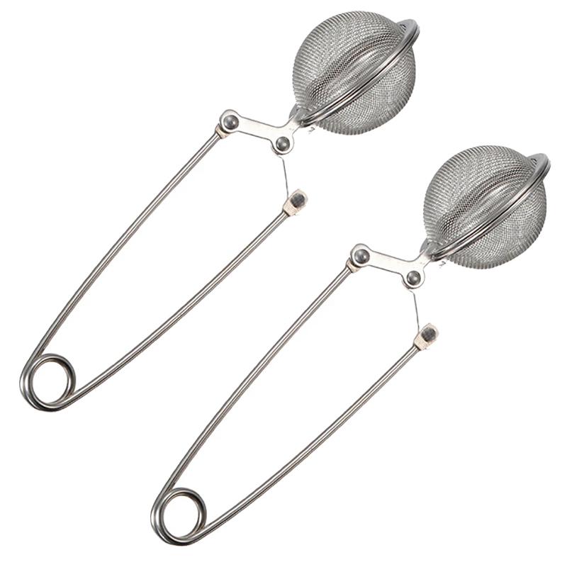 Stainless Steel Tea Strainer Mesh Tea Infuser Filter Ball Shape Loose Leaf Diffuser Tea Accessories Icing Sugar Powder Sieve