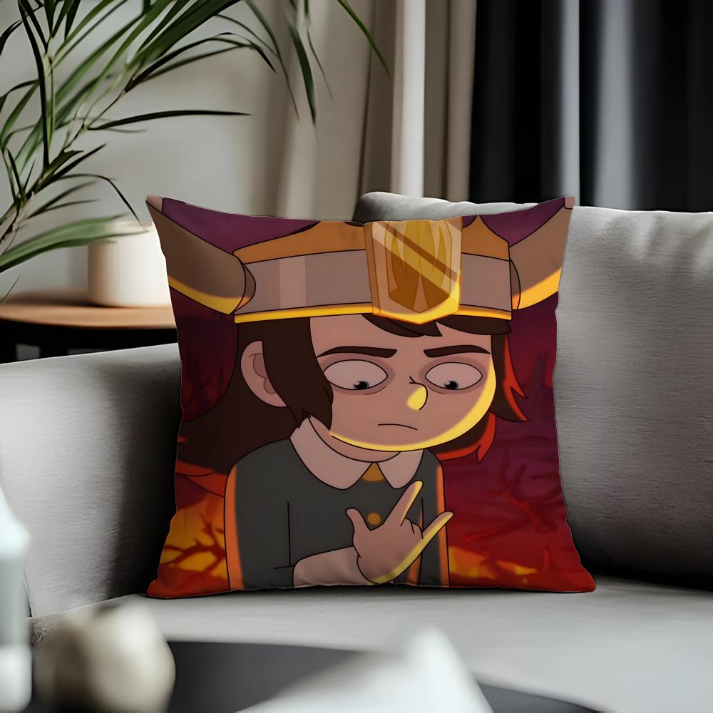 Fashion HHaunted Hoteliou Cushion Cover Antidustmite Pillowcase Invisible Zipper Silky Short Plush Sofa Cushion Cover