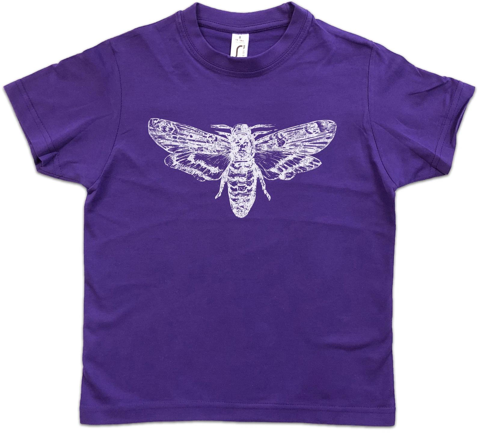 MOTH Kids Boys T-Shirt Insect Insects Entomology Zoology Science Black White 160