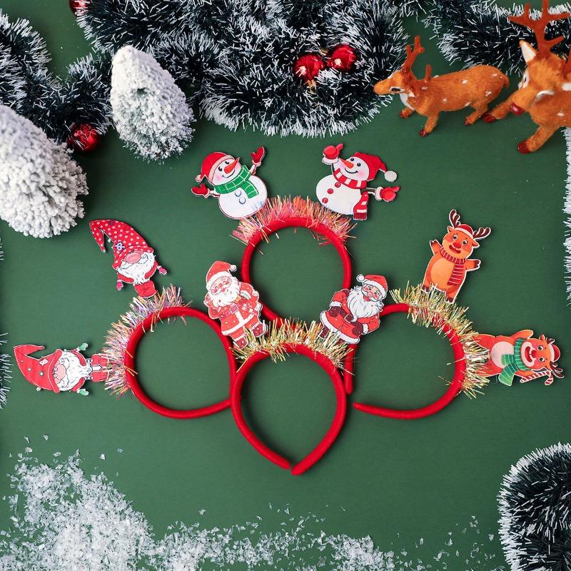 New Christmas Headband Hair Accessories, Party Christmas Decorations, Adult and Children Christmas Headbands, Small Gifts