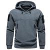 Pánská podzimní zimní mikina s kapucí sportovní větruodolná silná polární fleecová mikina pánská jednobarevná streetwear