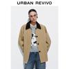UR Women's Color-block Lapel Coat