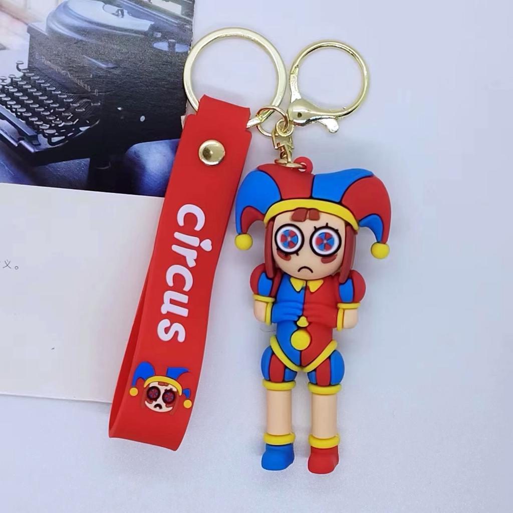 Chaveiro Anime The Amazing Digital Circus Figura de Palhaço do Circo Digital Joia Acessórios de Chaveiro Brinquedo Infantil Presente para Amigos