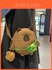 Capybara Small Shoulder Bag With Nylon Material And Zipper Closure For Casual Travel