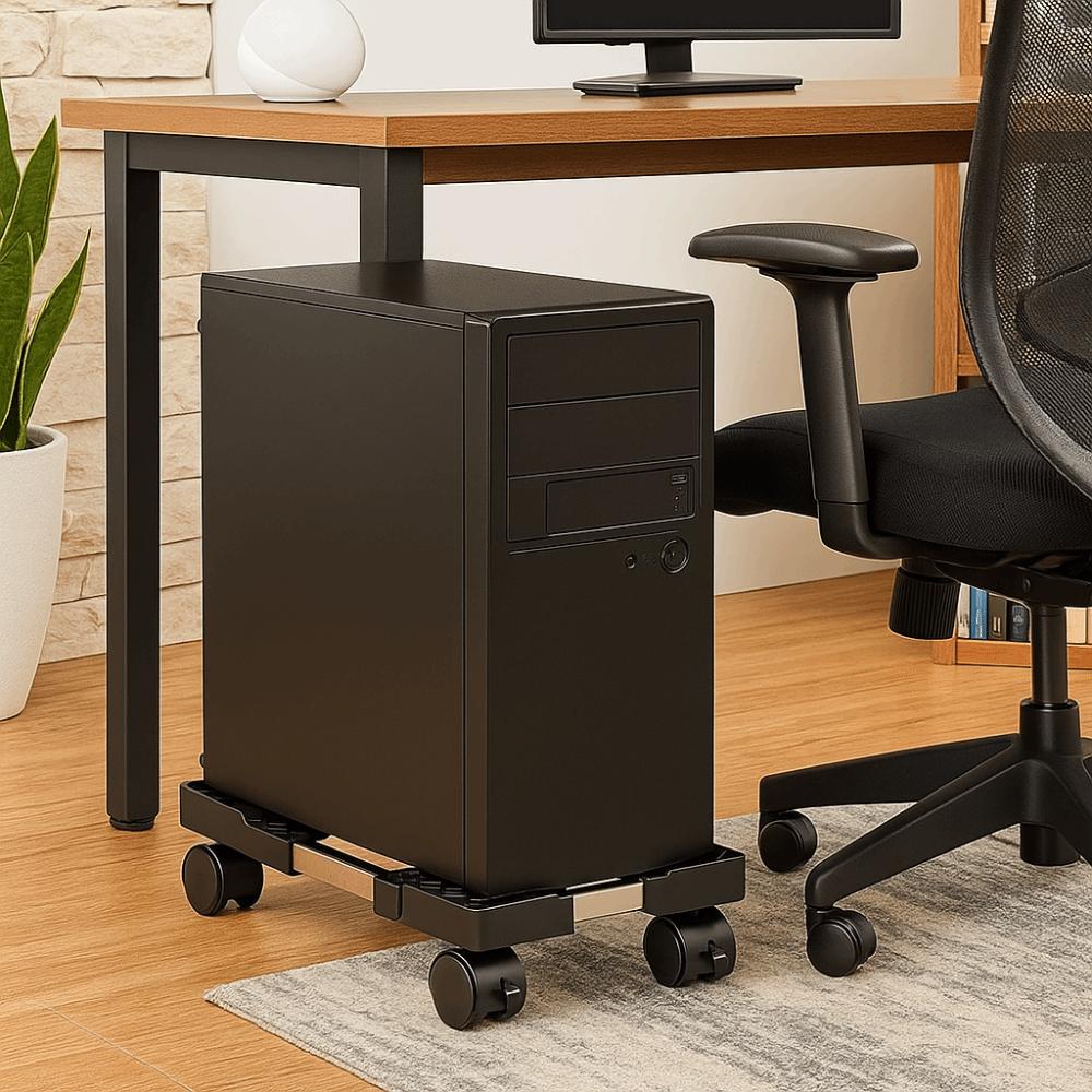 Scalable Mobile CPU Stand Stable Computer Mainframe Rack Universal Computer Tower Stand  Under Desk