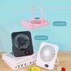 2026 New small fan handy charging long life ultra-thin desktop fan Large wind super quiet folding handheld table fan