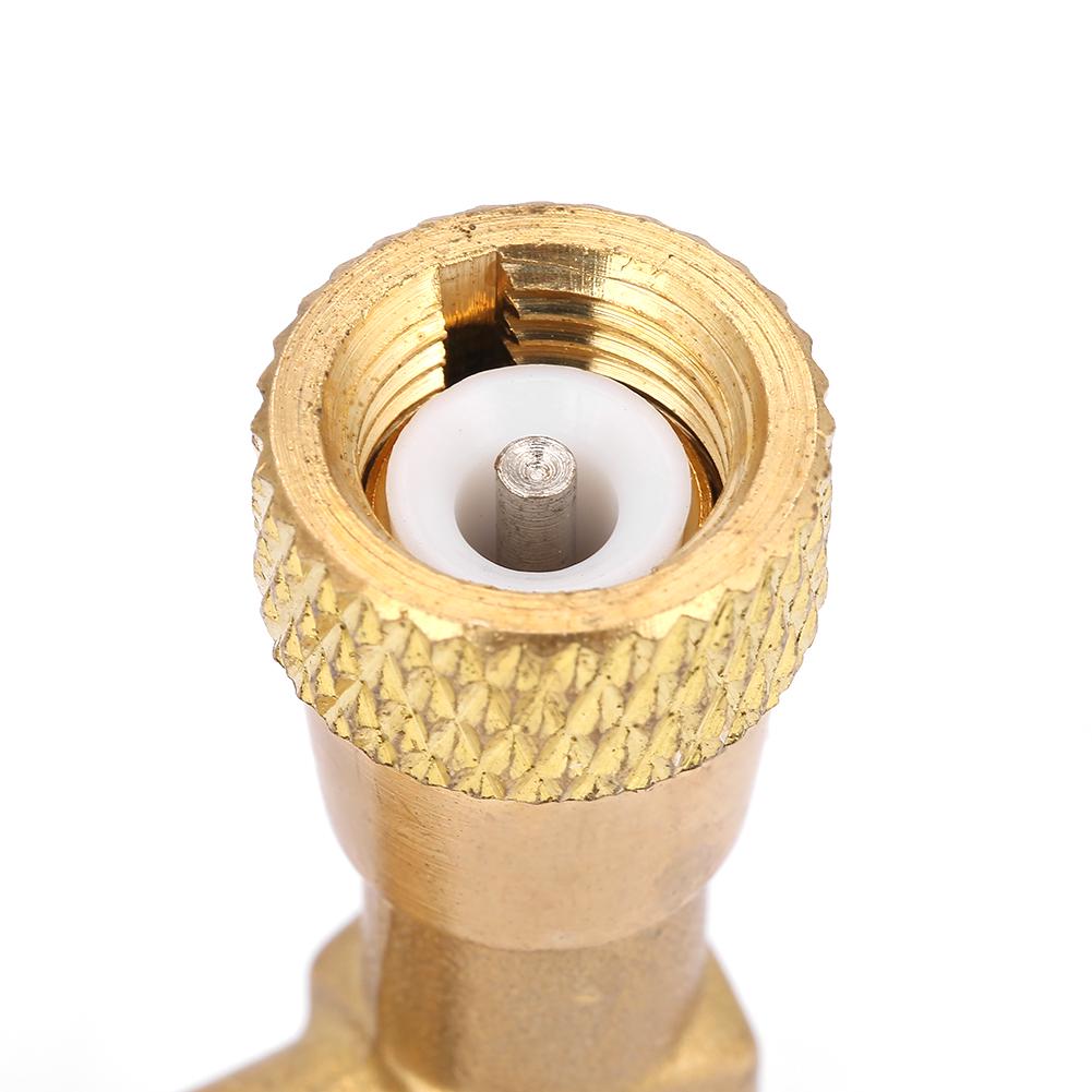 1/4''‑5/16'' Brass Control Valve for Refrigerant Charging Hose R410A Brass Control Valve Valve Control Valve
