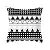 Black and White Geometric Portrait Pillowcase Home Sofa Office Cushion  Cover  Decor Car Decoration