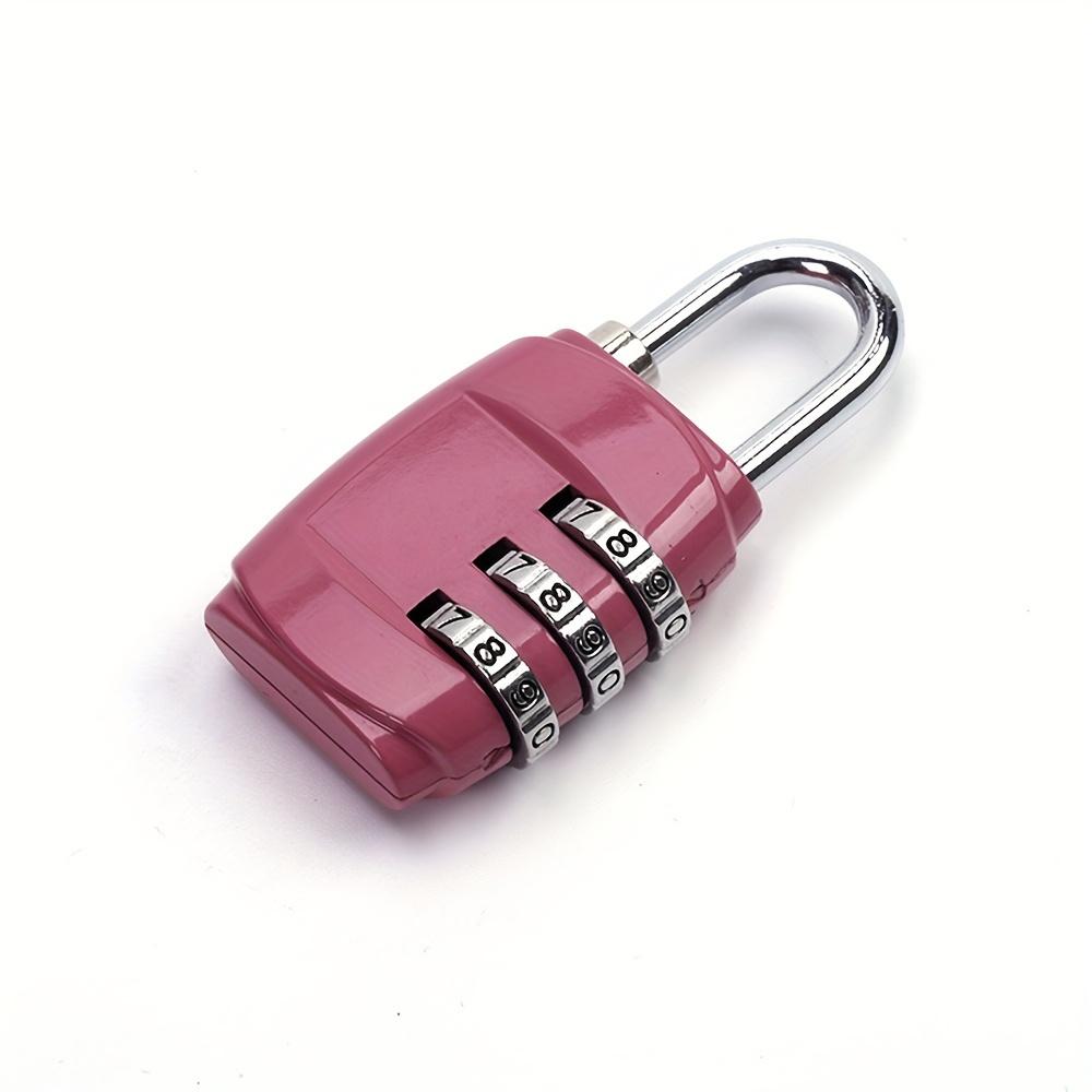 Password Lock 3 Position Password Lock Padlock, Suitcase Padlock for Gym, Cabinets and Luggage - Durable, Travel Padlock