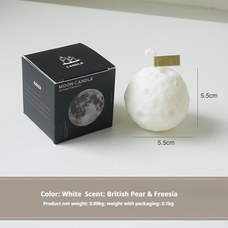 Moon Scented Candle DIY Creative Black Spherical Fragrance