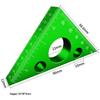 Yunbei 7-Inch Aluminum Woodworking Triangle Square Ruler, 90-Degree Angle, Dual Scale (Imperial/Metric).