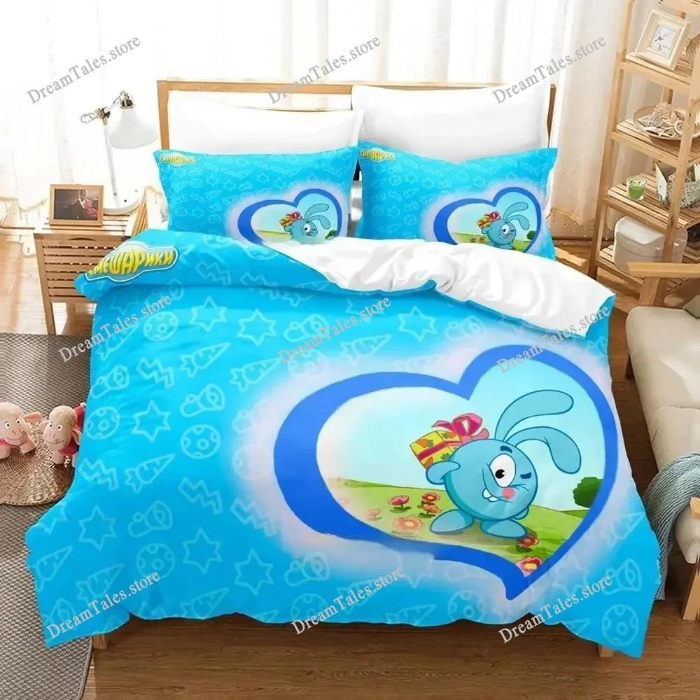 3D Print Duvet Cover Smeshariki Pattern Quilt Covers for Children Single Twin Queen King Bedding Set Home Textile Luxury Gift