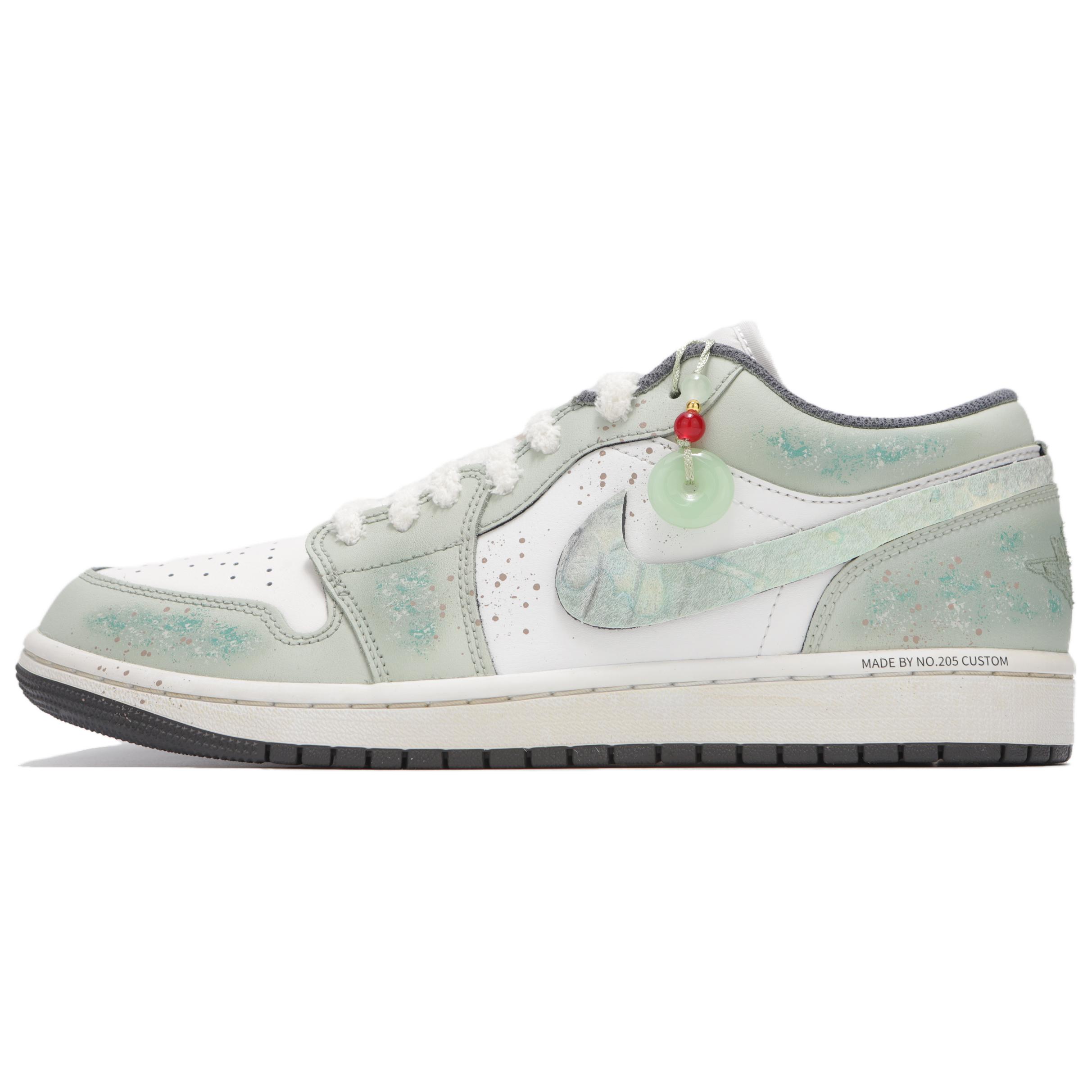 

Jordan Air Jordan 1 Abrasion Resistant Abrasion Resistant Low top Vintage Basketball Shoes Men s Lake Green 553558-044(Teamfour-) 42.5