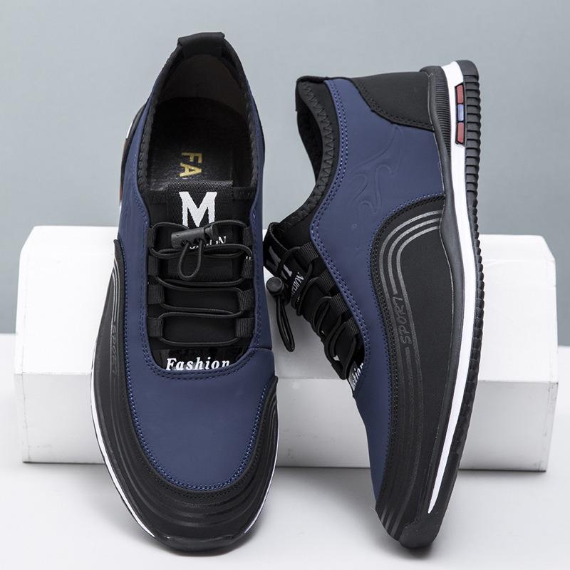 Lekkie męskie buty codzienne na płaskim obcasie, wiosenno-letnia moda, sznurowane buty trekkingowe, wsuwane buty męskie