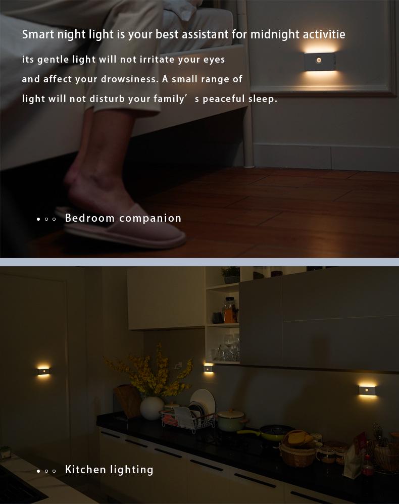 Smart Human-Induction Rechargeable Magnetic LED Night Light