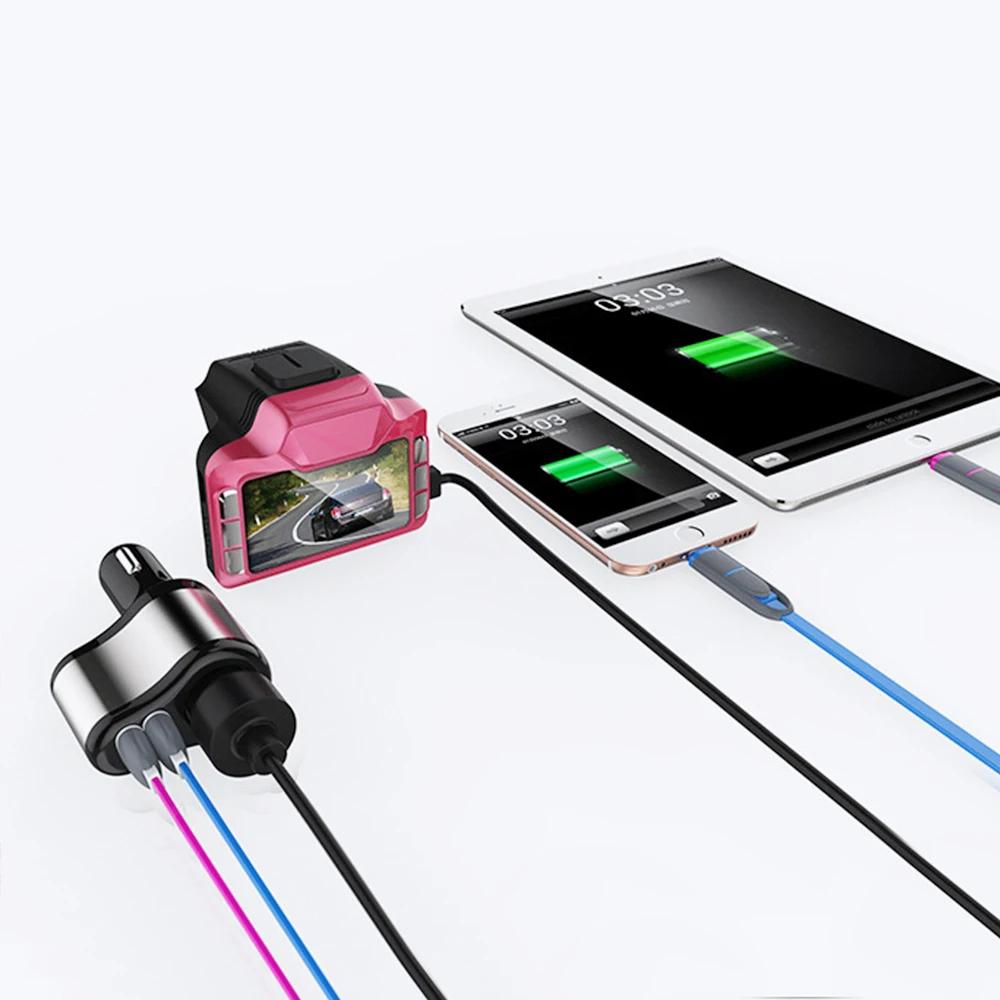 Doppel-USB Elektronischer Zigarettenanzünder Auto-Zigarettenanzünder Ladebuchse Splitter-Adapter 2,1A 1A Ladegerät für iPhone Handy 12V-24V