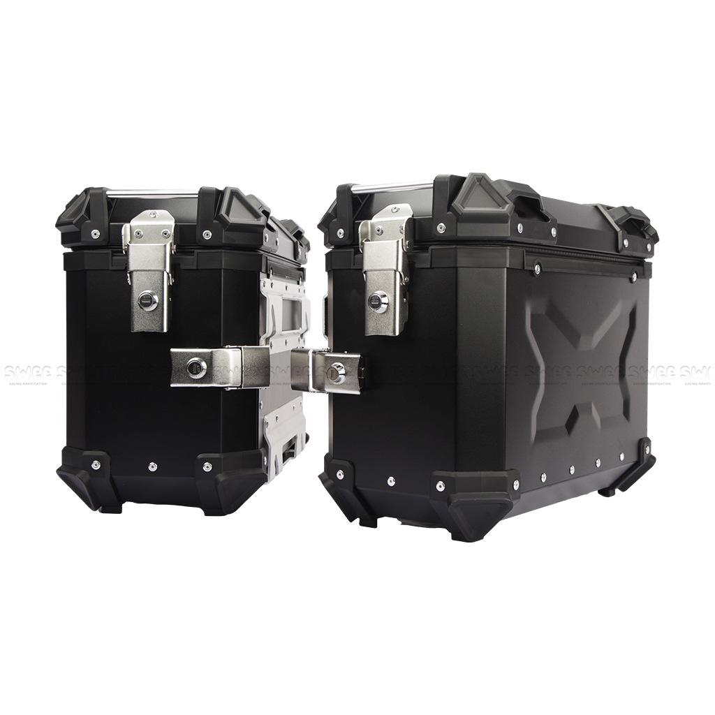 28L-100L Aluminum Motorcycle Waterproof Top/Side Boxes