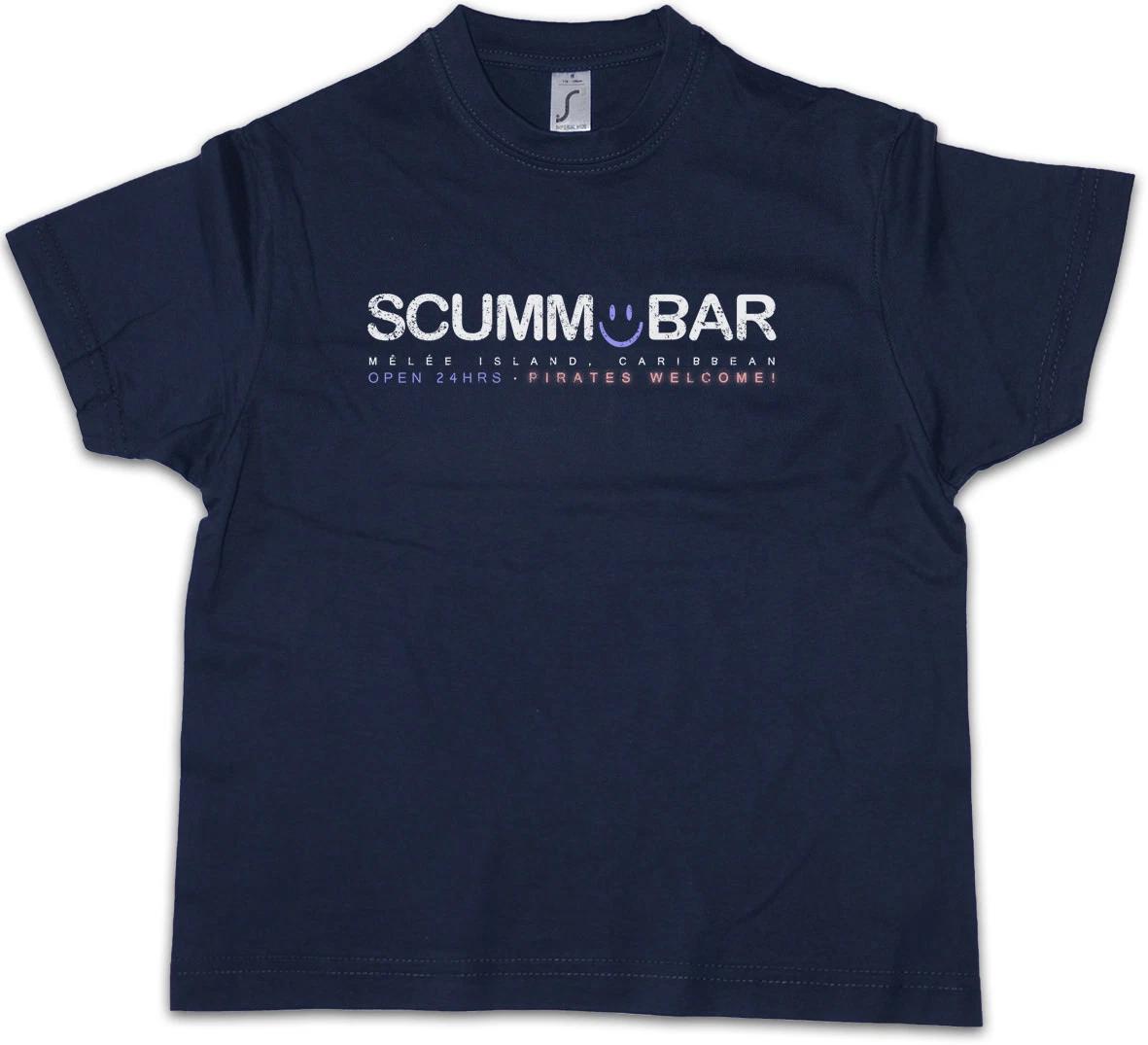 SCUMM BAR Kids Boys kids boys T-Shirt Escape The Secret Of Monkey Island Game Retro Logo 100