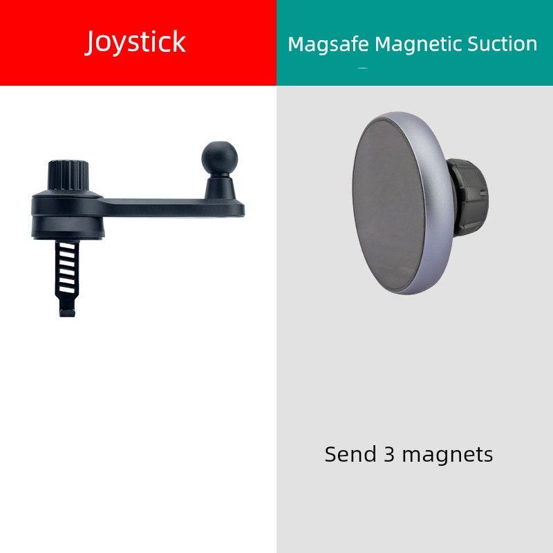 

Car Mount Air Vent Navigation Holder for iPhone 15 Plus, Compatible with Apple 16 Pro Max, 17, Magnetic Type 14 Air Outlet-Joystick