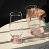 Ins Style Pink Mountain Thick-bottomed Mountain Cup High-looking Creative Glass Cup Coffee Cup Beer Cup Juice Cup