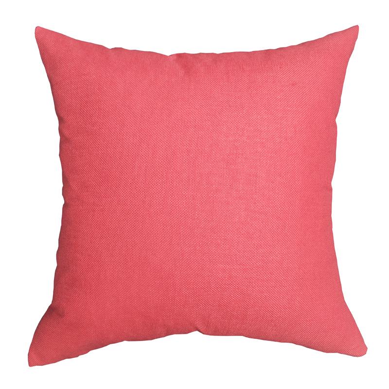 Nordic Faux Linen Solid Color Pillowcase – Cotton Blend Sofa Backrest Cushion