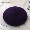 Wool Beret Hats Women Winter French Hat Girls Solid Color Fashion Autumn Winter Beret Hat For Women Flat Cap Hat Felt Berets
