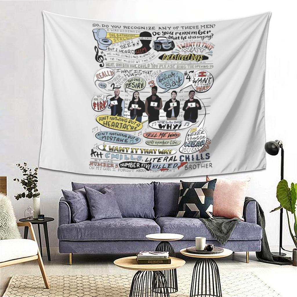 I Want It That Way B99 Colorized Tapestry Wall Hanging Aesthetic Home Decoration Tapestries for Living Room Bedroom