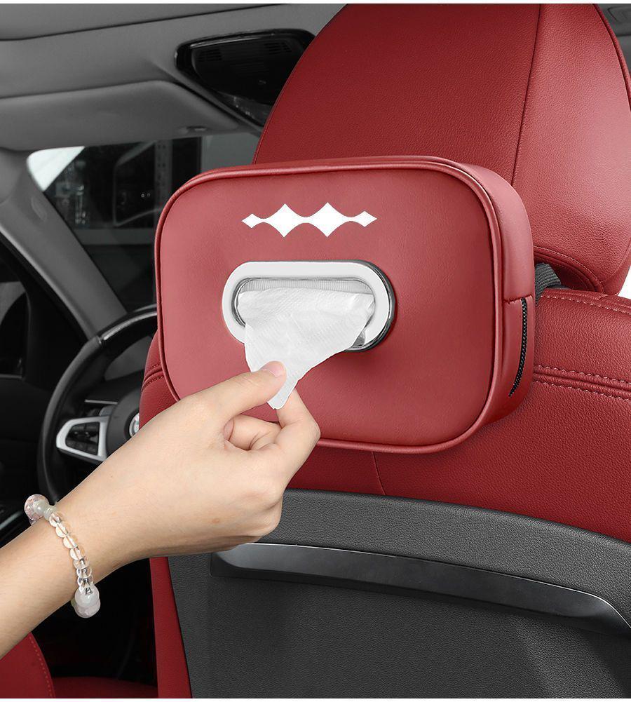 BYD Fangbao 5 Leather Hanging Tissue Box for Car Interiors