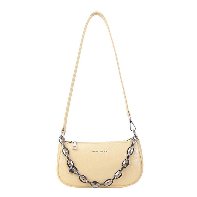 2 New Bags Women's Summer High-end Niche Design Shoulder Underarm Bag Fashionable Versatile Messenger Commuter Bag