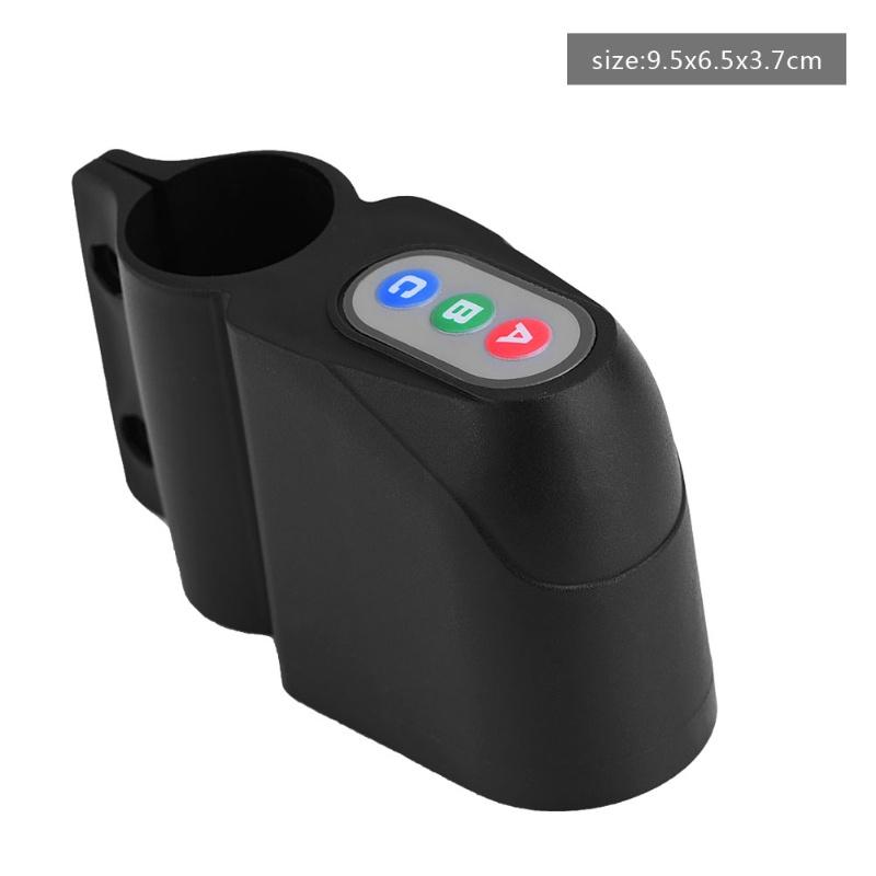 Black Cycling Bicycle Anti Theft Safety 4-Digit Code Lock Security Alarm Tool