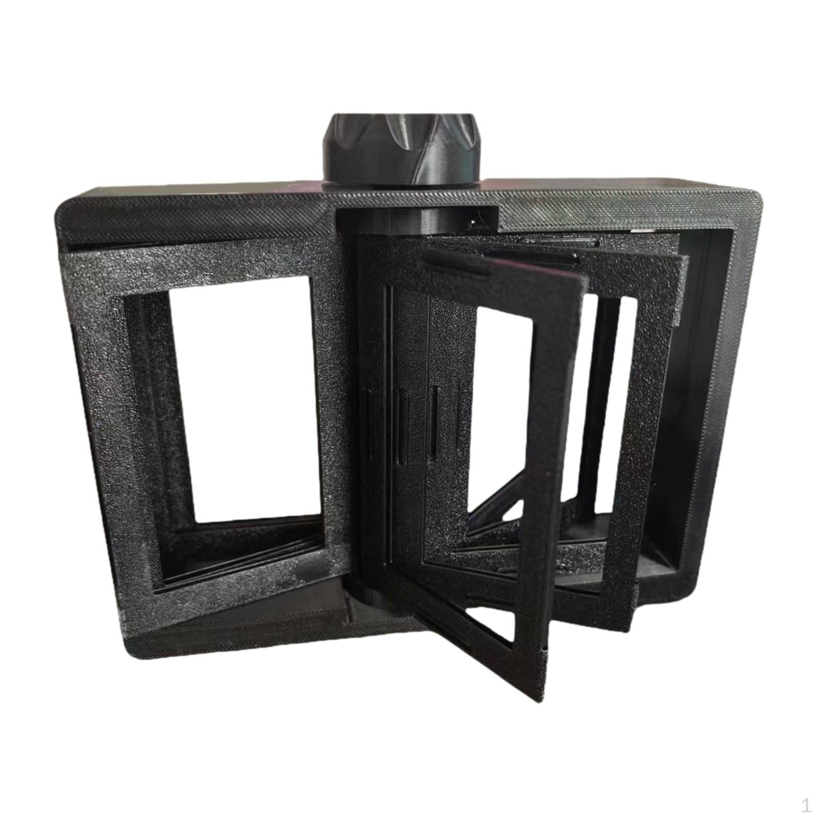 

12 Pockets Rotating Photocard Holder, Picture Display 3 inch Desktop Clear Photo Album for чёрный